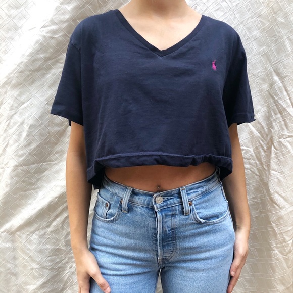 FRANKIE’S COLLECTIVES RALPH LAUREN CROP TEE - Picture 3 of 4